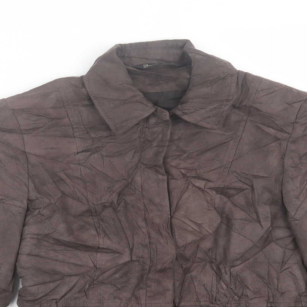 BHS Womens Brown   Jacket  Size 8  Zip