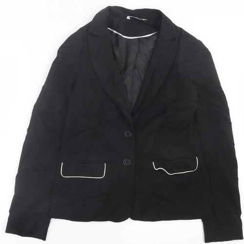 George Womens Black   Jacket Blazer Size 12  Button