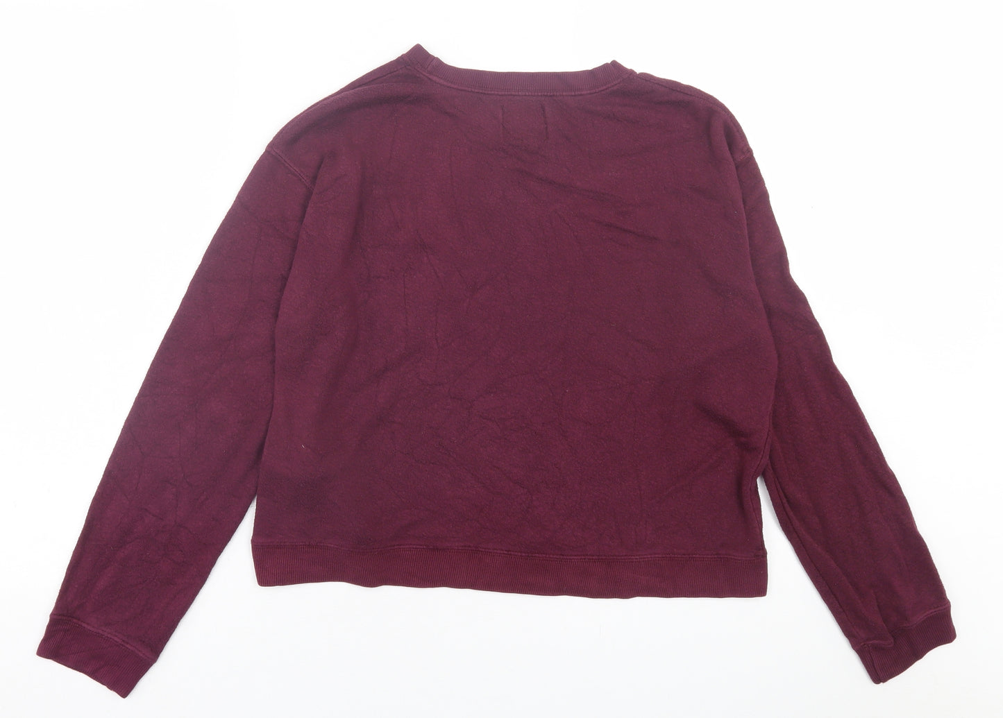 Pull&Bear Womens Purple  Polyester Pullover Sweatshirt Size M  Pullover