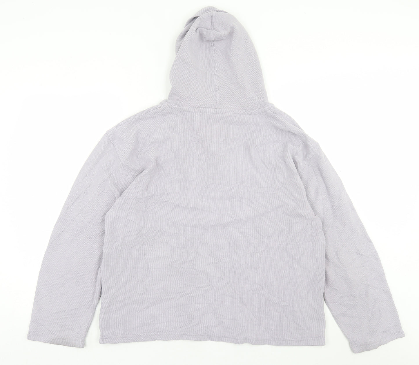 Preworn Womens Purple  Cotton Pullover Hoodie Size 16  Pullover