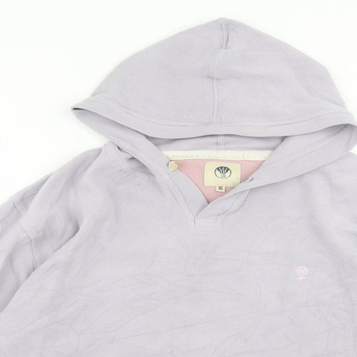 Preworn Womens Purple  Cotton Pullover Hoodie Size 16  Pullover