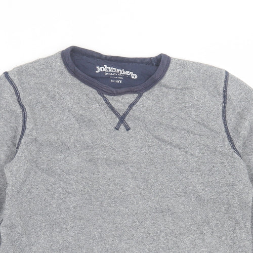 Johnnie B Boys Grey  Cotton Pullover Sweatshirt Size 11-12 Years  Pullover