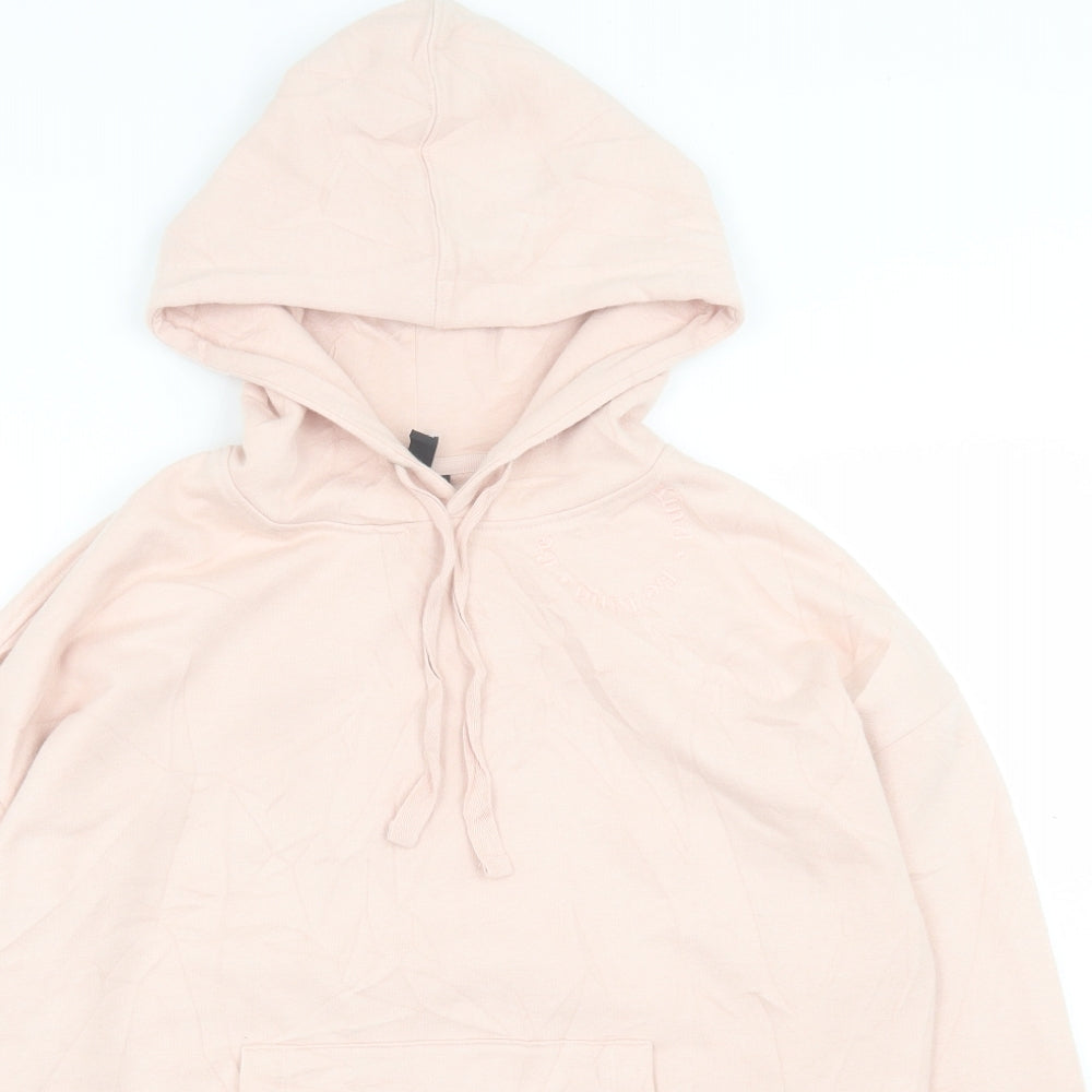 Nobodys Child Womens Pink  Cotton Pullover Hoodie Size S  Pullover