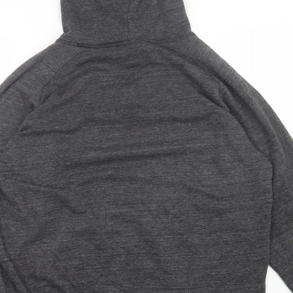 H&M Mens Grey  Cotton Pullover Hoodie Size L