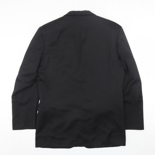 Burton Mens Black  Viscose Jacket Suit Jacket Size 40