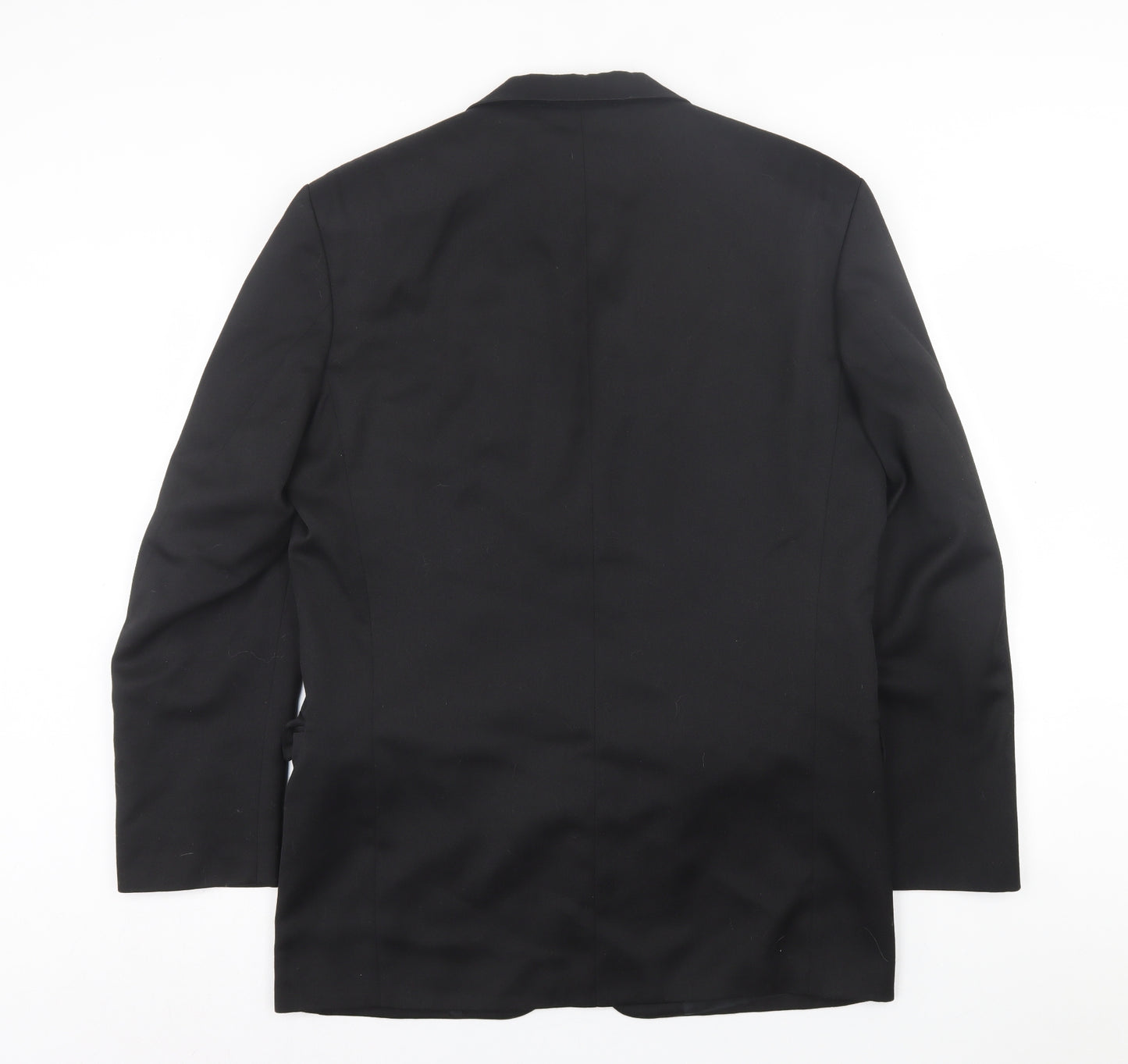 Burton Mens Black  Viscose Jacket Suit Jacket Size 40