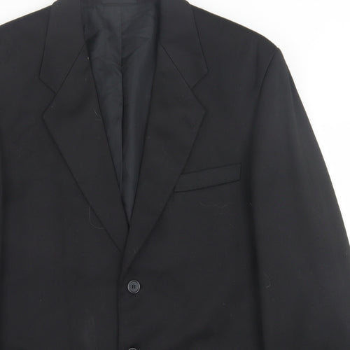 Burton Mens Black  Viscose Jacket Suit Jacket Size 40