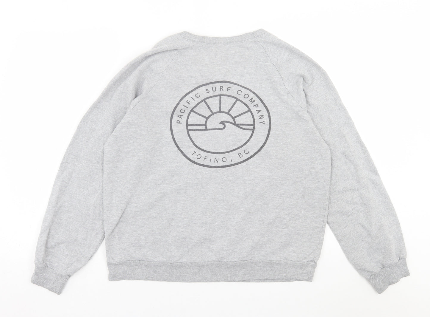 American Apparel Mens Grey  Cotton Pullover Sweatshirt Size M