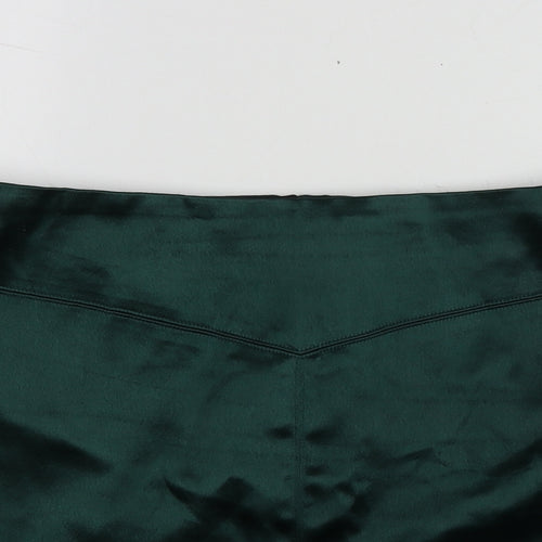 H&M Womens Green  Polyester Mini Skirt Size 40