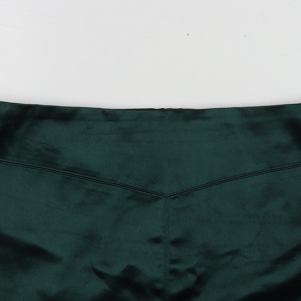 H&M Womens Green  Polyester Mini Skirt Size 40