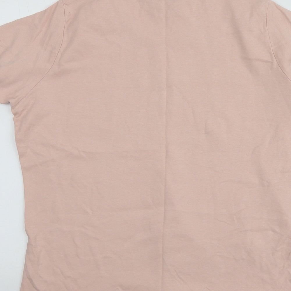 Honor Millburn Womens Pink  100% Cotton Basic T-Shirt Size 18 Round Neck