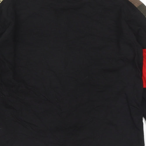 NEXT Boys Black  Cotton Basic Casual Size 6 Years Round Neck  - Skull print