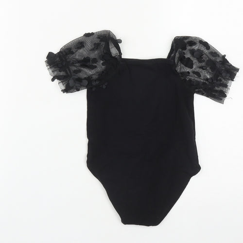 River Island Girls Black  Cotton Babygrow One-Piece Size 18-24 Months  Snap - L' Amour