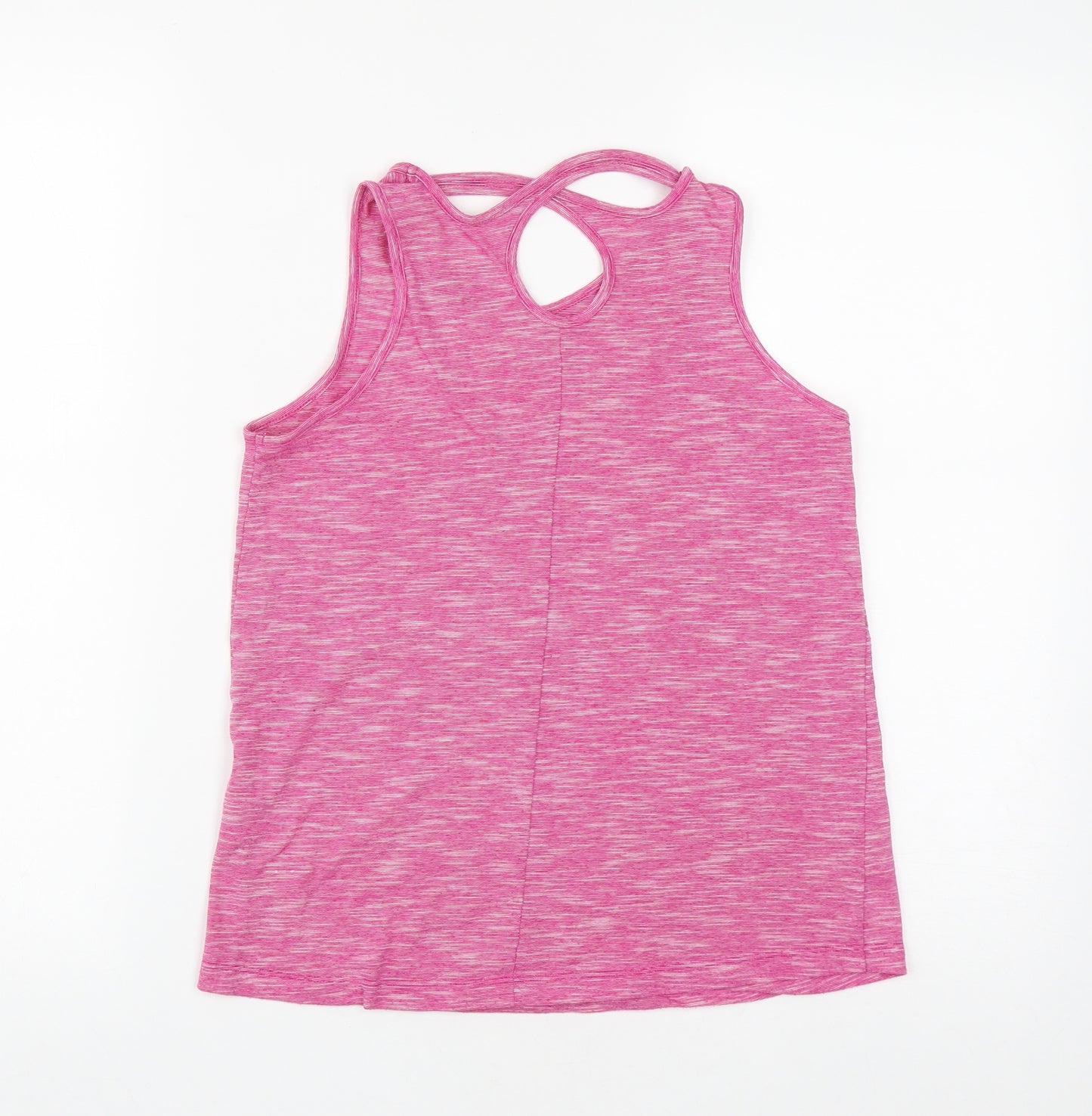 Dunnes Stores Girls Purple  Polyester Basic Tank Size 13-14 Years Round Neck
