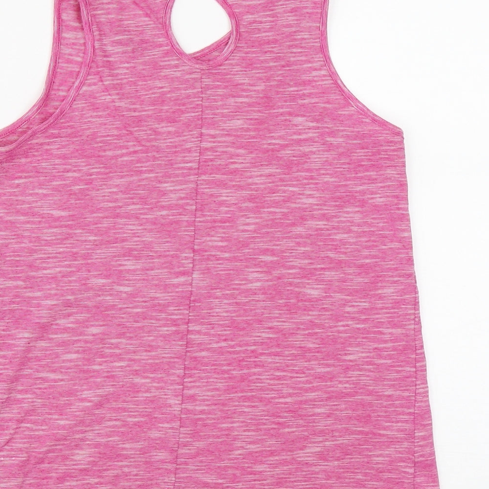 Dunnes Stores Girls Purple  Polyester Basic Tank Size 13-14 Years Round Neck