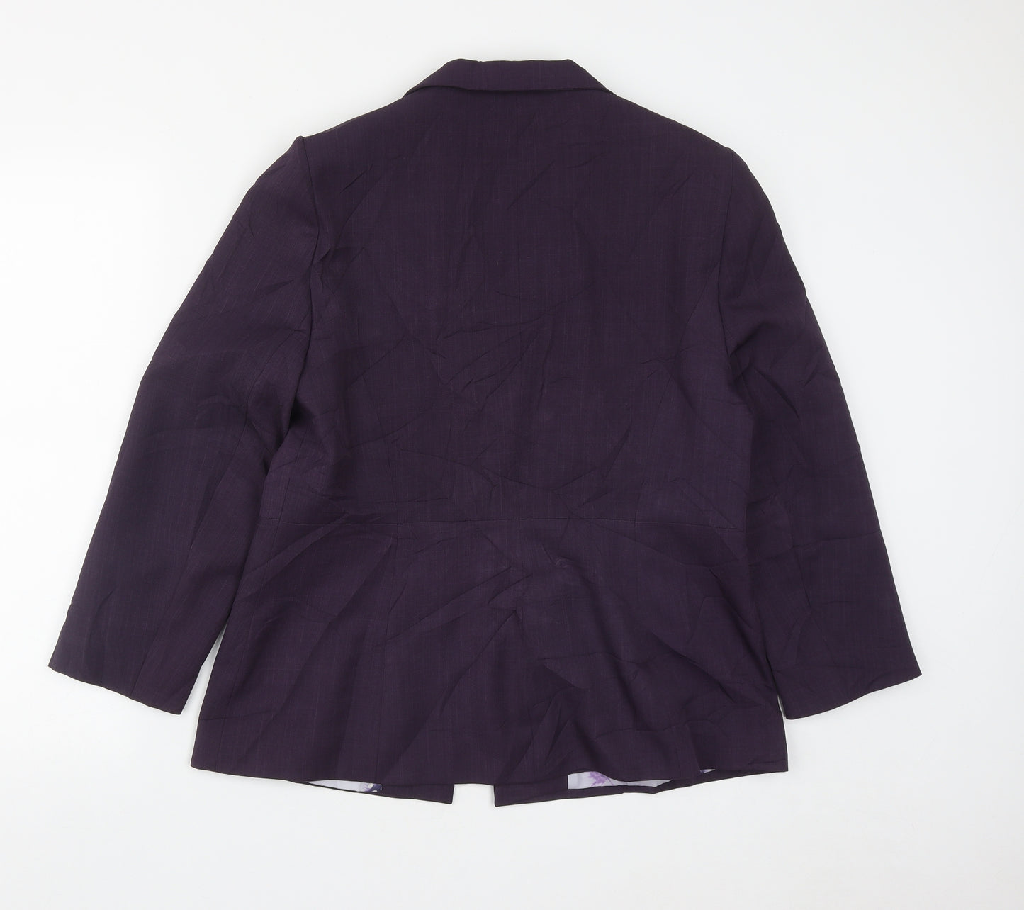 NL Collection Womens Purple   Jacket  Size 16  Hook & Eye
