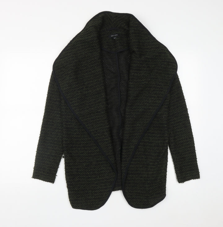 New Look Womens Green V-Neck Polyester Cardigan Jumper Size 10