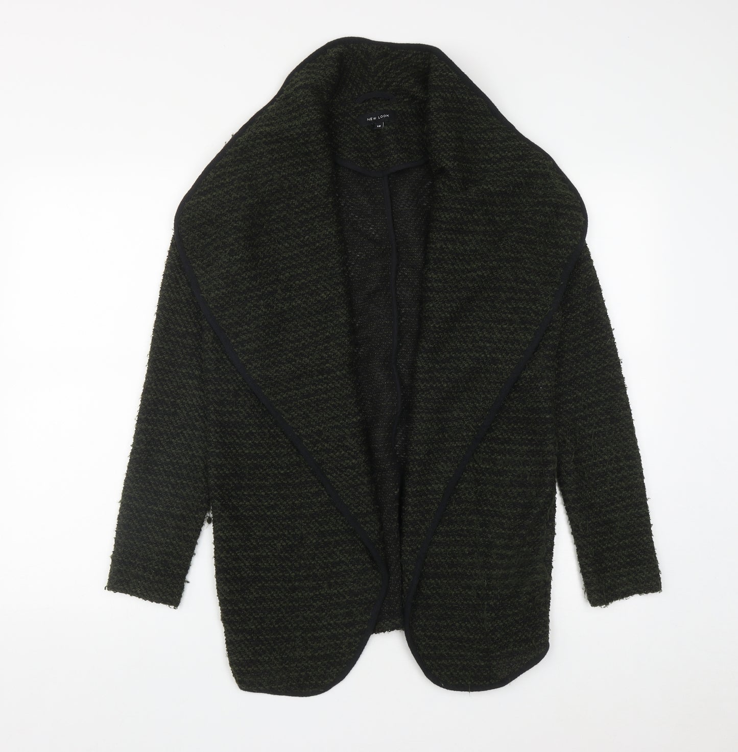 New Look Womens Green V-Neck  Polyester Cardigan Jumper Size 10