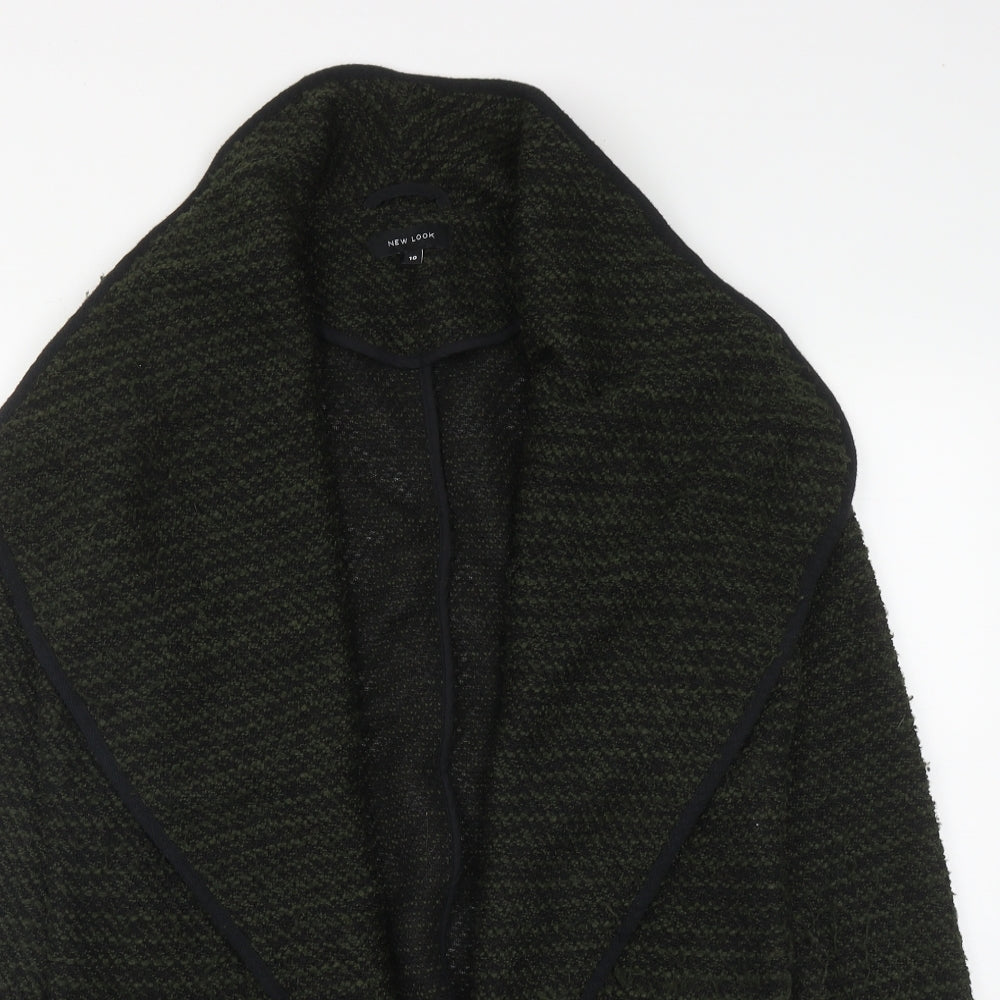 New Look Womens Green V-Neck  Polyester Cardigan Jumper Size 10