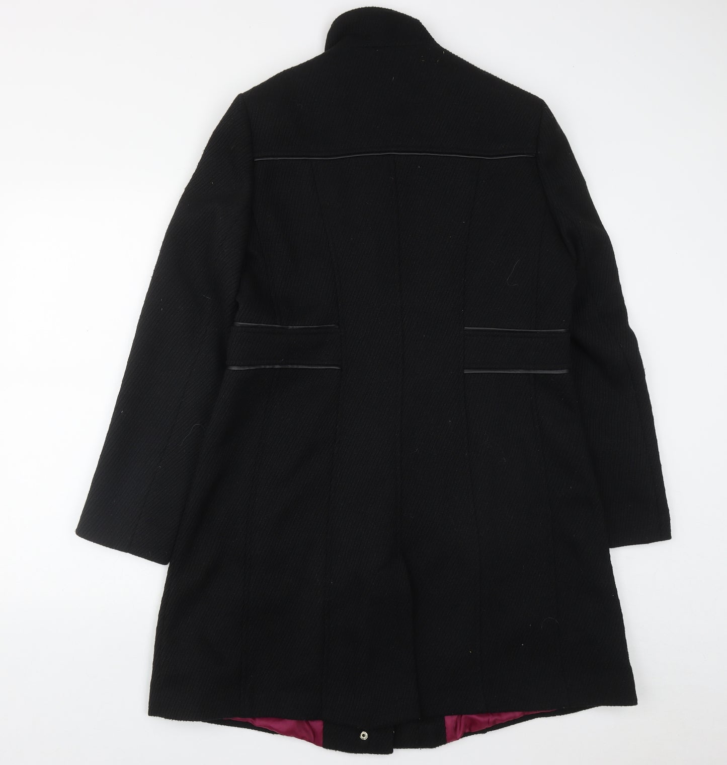 George Womens Black   Overcoat Coat Size 14  Zip
