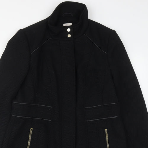 George Womens Black   Overcoat Coat Size 14  Zip