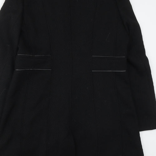 George Womens Black   Overcoat Coat Size 14  Zip