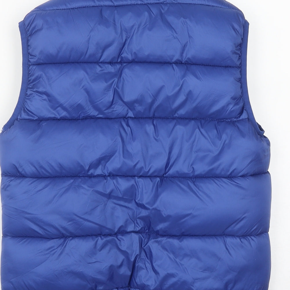 River Island Mens Blue   Gilet Waistcoat Size 2XS  Zip