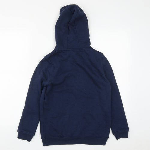 Primark Boys Blue  Cotton Full Zip Hoodie Size 11-12 Years  Zip