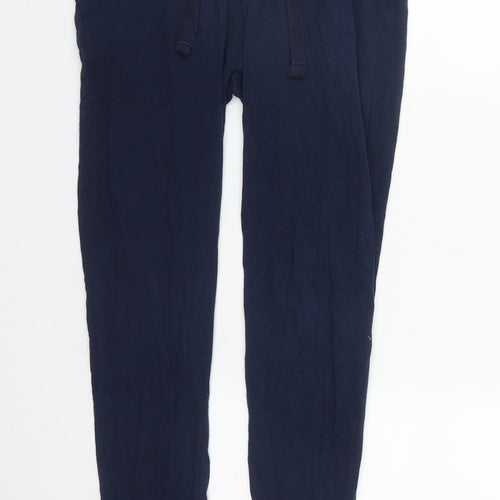 NEXT Mens Blue Solid Cotton  Pyjama Pants Size XS  Drawstring