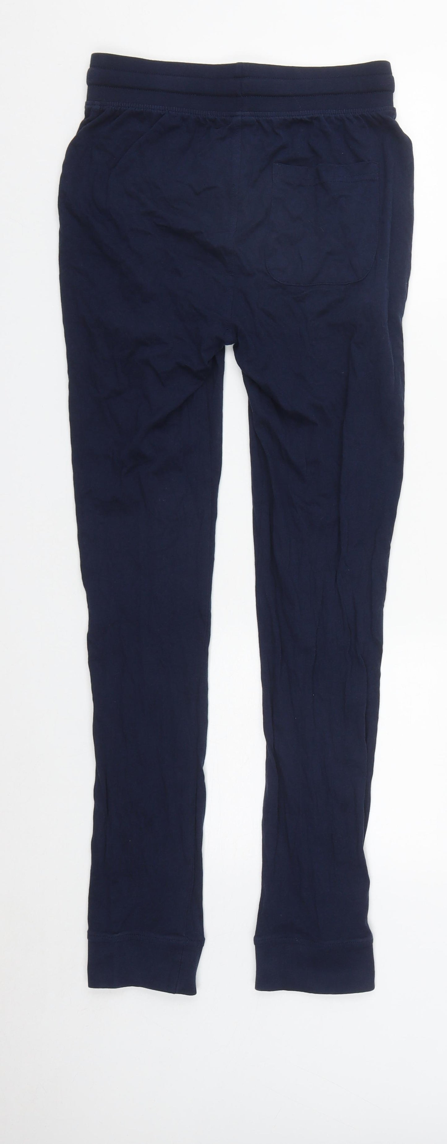 NEXT Mens Blue Solid Cotton  Pyjama Pants Size XS  Drawstring