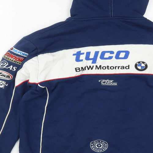 BMW  Boys Blue  Cotton Full Zip Hoodie Size 12-13 Years  Zip