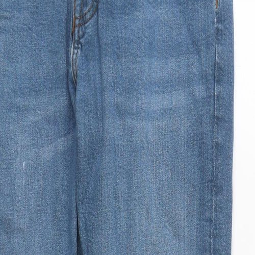 Denim & Co. Mens Blue  Cotton Straight Jeans Size 32 in L31 in Regular Zip
