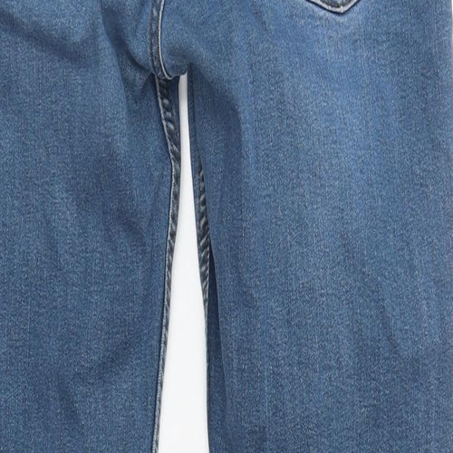 Denim & Co. Mens Blue  Cotton Straight Jeans Size 32 in L31 in Regular Zip