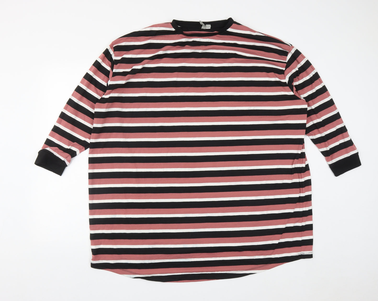 ASOS Womens Multicoloured Striped Polyester Jumper Dress  Size 14  Round Neck