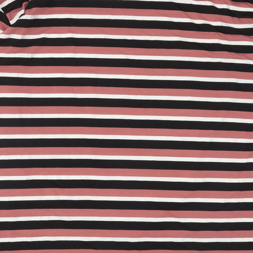 ASOS Womens Multicoloured Striped Polyester Jumper Dress  Size 14  Round Neck