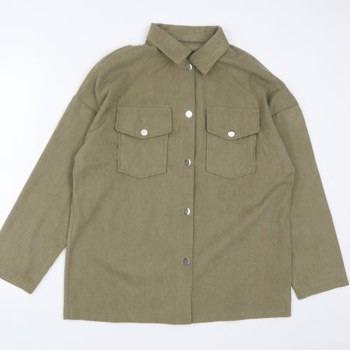 SheIn Womens Green   Jacket  Size M  Snap