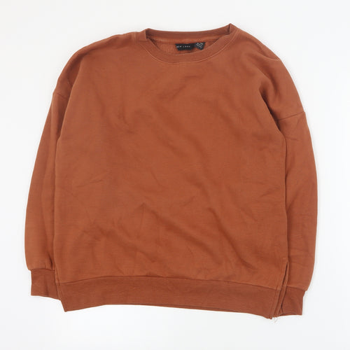 New Look Womens Brown  Polyester Pullover Sweatshirt Size 8  Pullover