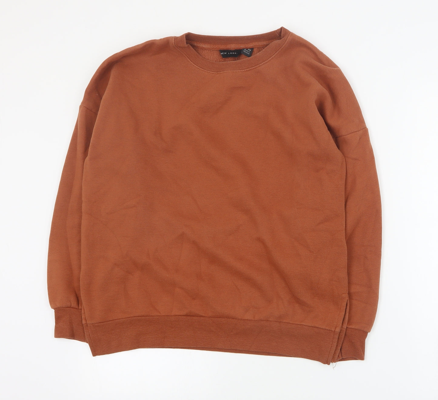 New Look Womens Brown  Polyester Pullover Sweatshirt Size 8  Pullover