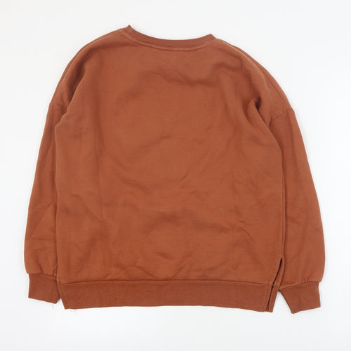 New Look Womens Brown  Polyester Pullover Sweatshirt Size 8  Pullover