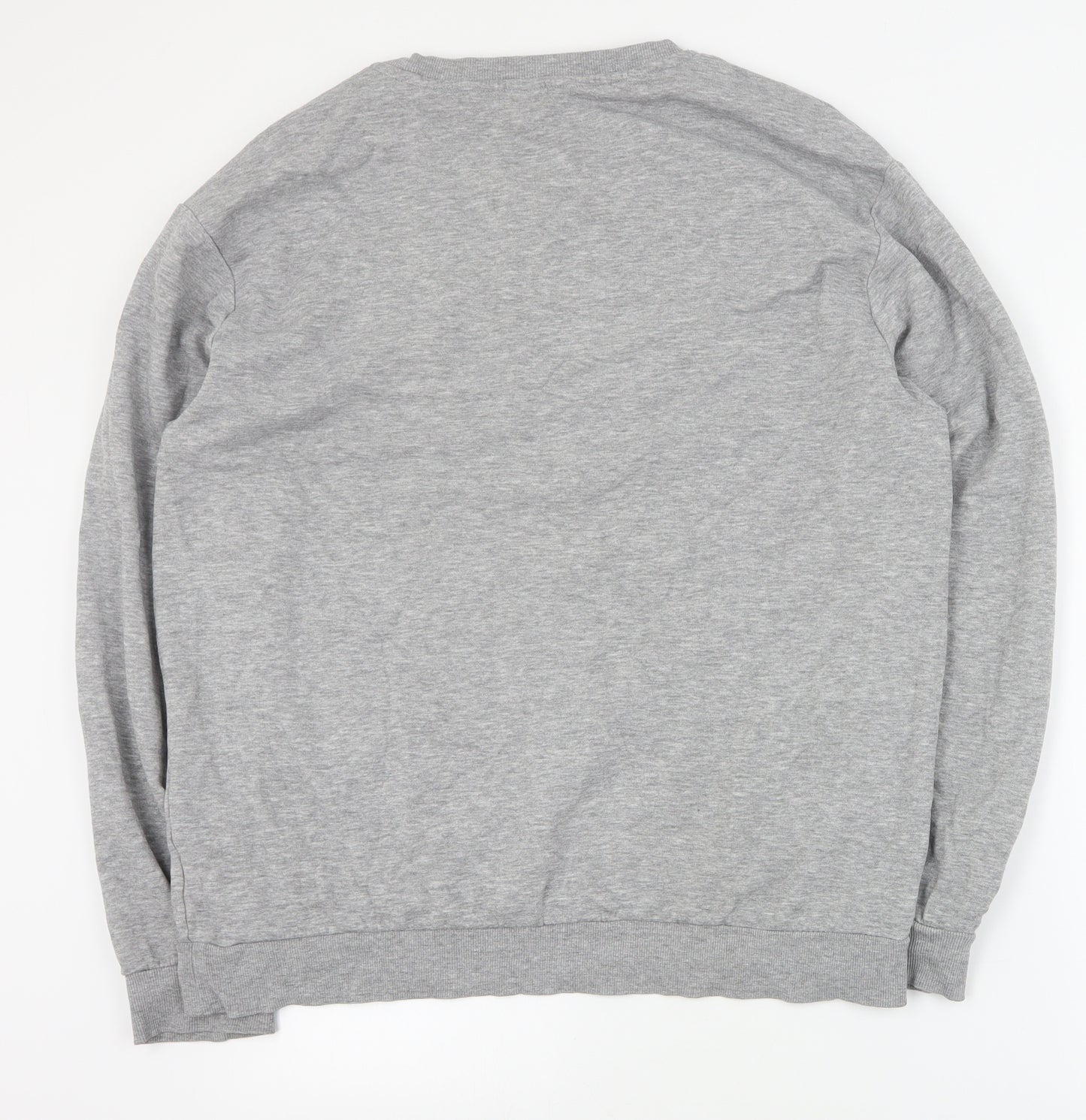 H&M Mens Grey  Cotton Pullover Sweatshirt Size L