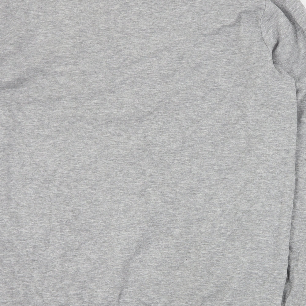 H&M Mens Grey  Cotton Pullover Sweatshirt Size L