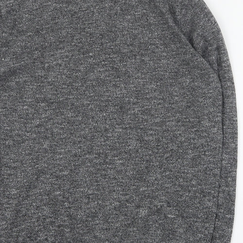 NEXT Mens Grey High Neck  Cotton Pullover Jumper Size L