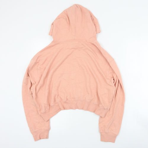 In the Style Womens Pink  Cotton Pullover Hoodie Size 14  Pullover - Cropped