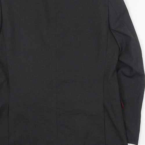 Marks and Spencer Mens Grey  Polyester Jacket Suit Jacket Size L