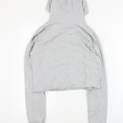 M&Co Girls Grey  Cotton Pullover Hoodie Size 13 Years  Pullover - Mickey Mouse
