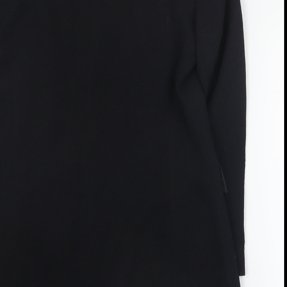 House of Fraser Womens Black   Jacket Blazer Size 12  Button
