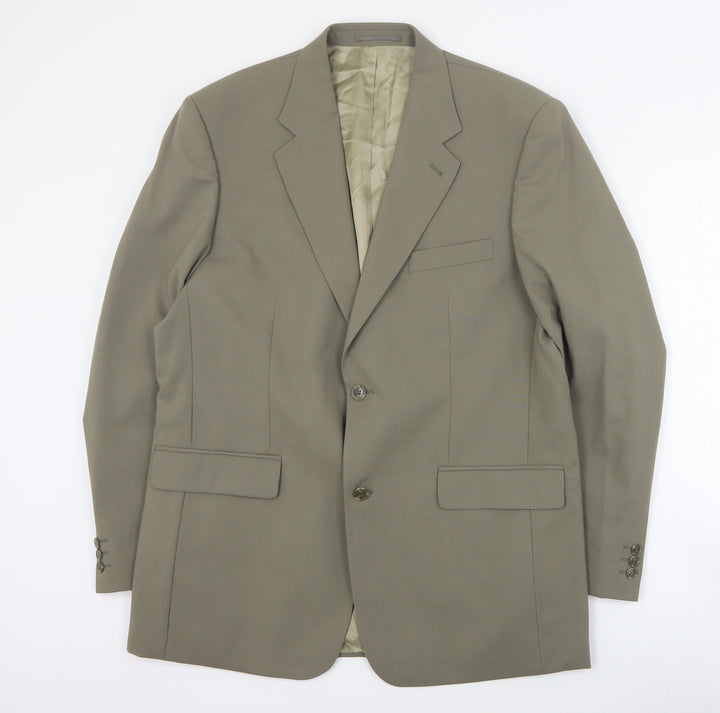 Skopes Mens Green  Polyester Jacket Suit Jacket Size L