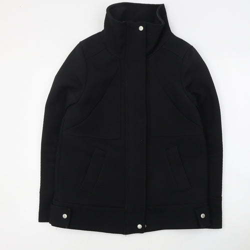 H&M Womens Black   Pea Coat Coat Size 8  Zip