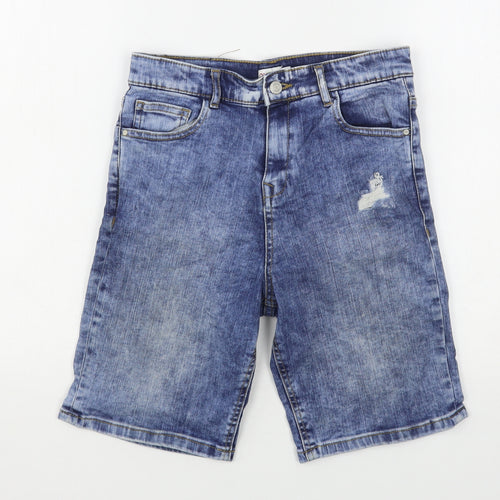 Outfit Boys Blue  Cotton Bermuda Shorts Size 12 Years  Regular