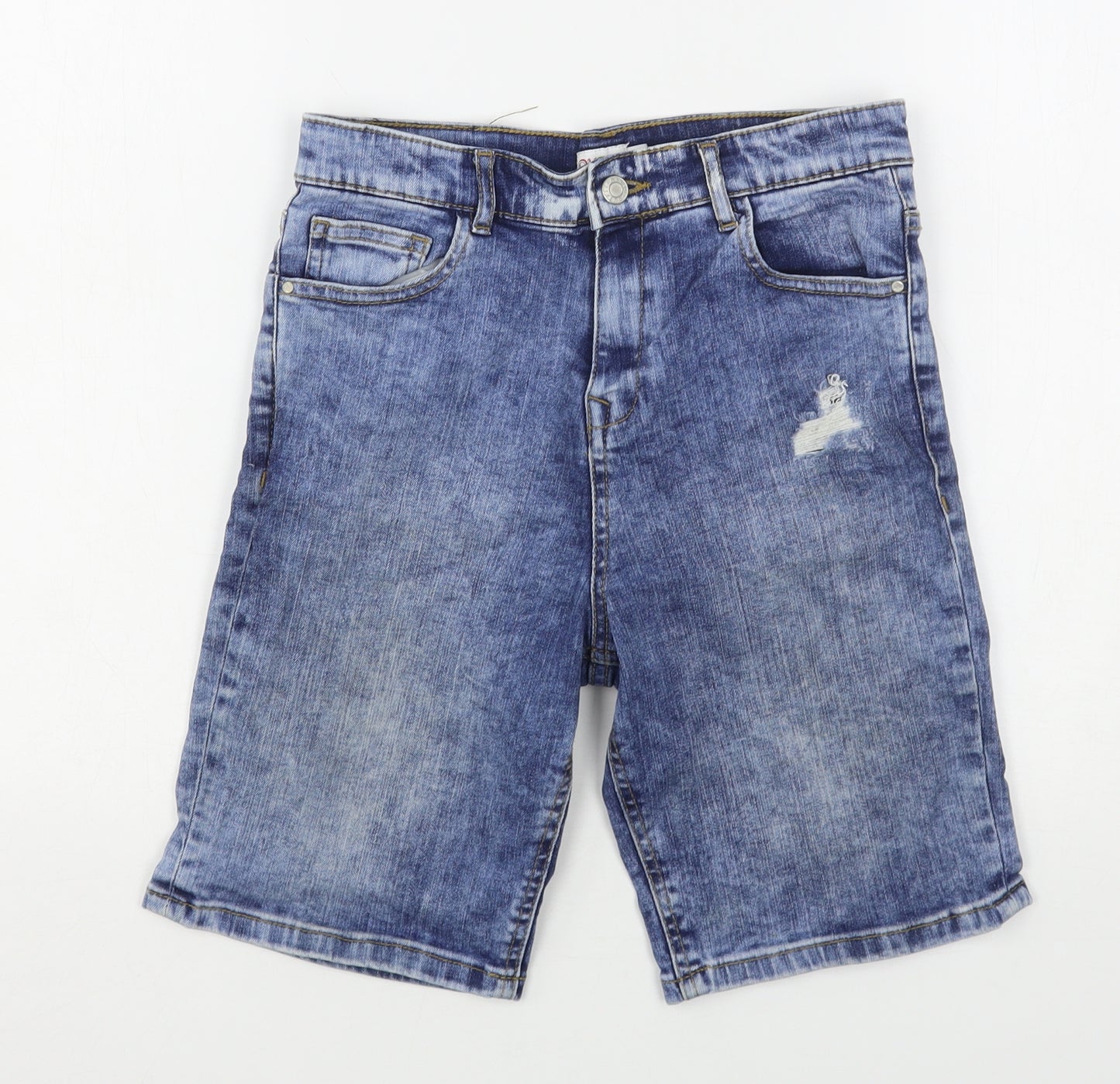 Outfit Boys Blue  Cotton Bermuda Shorts Size 12 Years  Regular